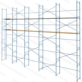 леса рамные строительные лрс-40 10х15 м (2 яруса с настилом)