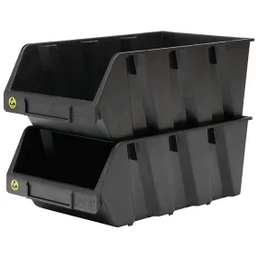 ящик пластиковый практик esd 400x230x150 антистатический